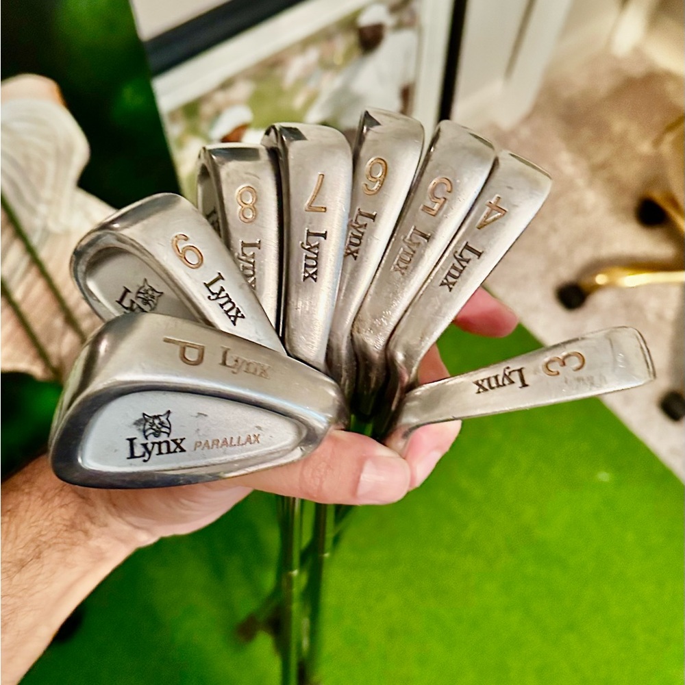 Lynx Parallax Iron Set 3-Pw Lamkin Grips Stiff Flex RH